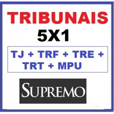 Curso para Concurso Analista Tribunais 5 por 1 TJ + TRF + TRE + TRT + MPU Supremo 2015.2