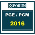 Curso para Concurso PGE/PGM Procuradorias Estaduais e Municipais Fórum 2016