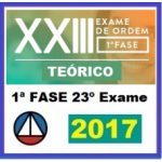 CURSO TEÓRICO ONLINE PREPARATÓRIO PARA OAB PRIMEIRA FASE – XXIII EXAME DE ORDEM UNIFICADO – CERS 2017