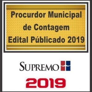 PGM (PROCURADOR MUNICIPAL DE CONTAGEM) PÓS EDITAL SUPREMO 2019.1
