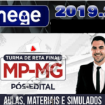 MP-MG – Promotor de Justiça de Minas Gerais Pós-edital – Mege 2019.2